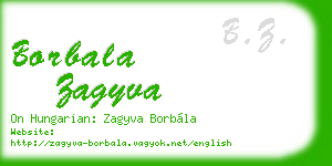 borbala zagyva business card