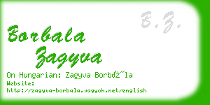 borbala zagyva business card